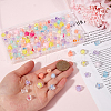 SOFPLATE 160Pcs 8 Styles Transparent Acrylic Beads TACR-SP0001-10-3