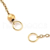 304 Stainless Steel Round Ball Cable Chain Bracelet Making AJEW-JB01331-01-3