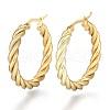 304 Stainless Steel Hoop Earring EJEW-F257-12G-1