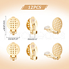 Unicraftale 12Pcs 304 Stainless Steel Clip-on Earring Findings STAS-UN0058-72-3