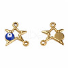 304 Stainless Steel Enamel Connector Charms STAS-N087-62-03G-1