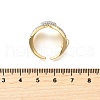 Brass Micro Pave Cubic Zirconia Cuff Rings RJEW-V007-03GP-5