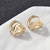 Brass Hoop Earrings EJEW-D320-10G-3