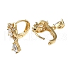 Brass Micro Pave Cubic Zirconia Dangle Hoop Earrings EJEW-L271-23KCG-03-2