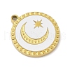 304 Stainless Steel Enamel Pendants STAS-U039-01G-1