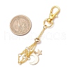 Moon Alloy Swivel Lobster Claw Clasps & Brass Cable Chains AJEW-JB01336-01-3