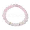 Natural Mixed Gemstone Beaded Stretch Bracelets for Women BJEW-JB11332-01-2