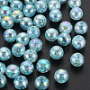 Transparent Crackle Acrylic Beads MACR-S373-66-L03-1