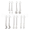304 Stainless Steel Dangle Earrings EJEW-JE06048-1