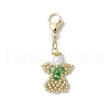 Angel Glass Pearl & Glass Seed Beaded Pendant Decorations HJEW-MZ00210-03-2