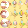 15Pcs 5 Styles Alloy Enamel Pendants ENAM-YW0004-43-3