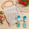 Polyester Tassel Pendant Decoration HJEW-WH20003-04A-02-5