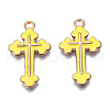 Alloy Enamel Pendants ENAM-S121-059K-3
