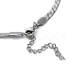 Non-Tarnish 304 Stainless Steel Herringbone Chain Necklaces NJEW-P282-04P-4