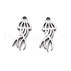 201 Stainless Steel Charms STAS-V001-09-1