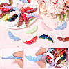 SOFPLATE 50pcs UV Plating Opaque Acrylic Beads MACR-SP0001-13-6