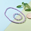 Acrylic Beaded Bracelet & Necklace Set for Kids SJEW-JS01207-01-2