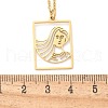 304 Stainless Steel Necklace NJEW-D330-01G-06-3