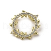 Brass Micro Pave Cubic Zirconia Charms KK-Q070-01C-G-1