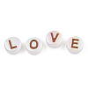 UV Plating Enamel Acrylic Beads PACR-N015-01E-5