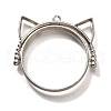 Alloy Open Back Bezel Pendants PALLOY-I223-06P-1