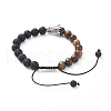 Unisex Adjustable Nylon Thread Braided Bead Bracelets BJEW-JB05010-01-2