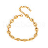 Fashionable Stainless Steel Coffee Bean Chain Anklets for Women CS8470-1-2
