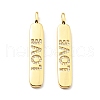 Brass Micro Pave Clear Cubic Zirconia Pendants KK-G416-08G-1