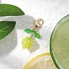 Lemon Glass Seed Beaded Pendant Decorations HJEW-MZ00225-2