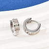 304 Stainless Steel Polishing Hoop Earrings EJEW-M106-01A-P-3