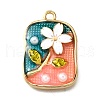 Alloy Enamel Pendants ENAM-K076-15C-G-1