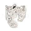Tarnish Resistant 304 Stainless Steel Cuff Finger Ring Components STAS-P365-29P-2