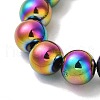 Electroplated Synthetic Magnetic Hematite Beads Strands G-I364-K01-07-3