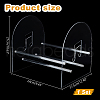 Arch Shaped Acrylic Vinyl Record Storage Holder Rack ODIS-WH0070-02-2