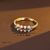 925 Sterling Silver with Cubic Zirconia Adjustable Finger Rings for Women KM1162-1-5