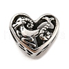 316 Surgical Stainless Steel  Hollow Out Beads STAS-Q304-01I-AS-1