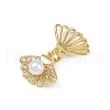 Brass Micro Pave Cubic Zirconia Pendants KK-S528-11G-2