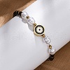 304 Stainless Steel Beaded Bracelets for Women BJEW-Z099-01G-1