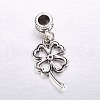 Tibetan Style Alloy European Dangle Charms X-MPDL-J041-06AS-2