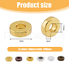 DICOSMETIC 300Pcs 6 Colors Tibetan Style Alloy Beads FIND-DC0005-18-2