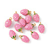 Brass Enamel Charms X-KK-G462-32MG-3