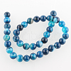 Natural Gemstone Agate Round Bead Strands G-E234-10-2