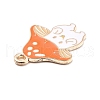 Autumn Theme Alloy Enamel Pendants ENAM-E361-03LG-4