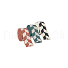 BENECREAT 3Pcs 3 Colors Polyester Jacquard Rhomboid Ribbon OCOR-BC0006-72-7