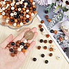 Gorgecraft 400Pcs 4 Colors Natural Unfinished Wood Beads WOOD-GF0001-91-3