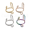 4Pcs 4 Colors Plating(IP) 304 Stainless Steel Arch Adjustable Ring for Unisex RJEW-H230-03M-1