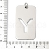 304 Stainless Steel Pendants STAS-M115-01P-Y-3