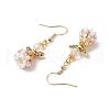 Angel Handmade Glass Seed Beads Dangle Earrings for Women EJEW-MZ00395-02-4