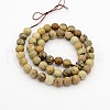 Natural Picture Jasper Round Bead Strands G-G-P070-55-6mm-2