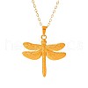 Stainless Steel Dragonfly Pendant Necklaces Women Fashion Minimalist Design Jewelry GG3661-2-5